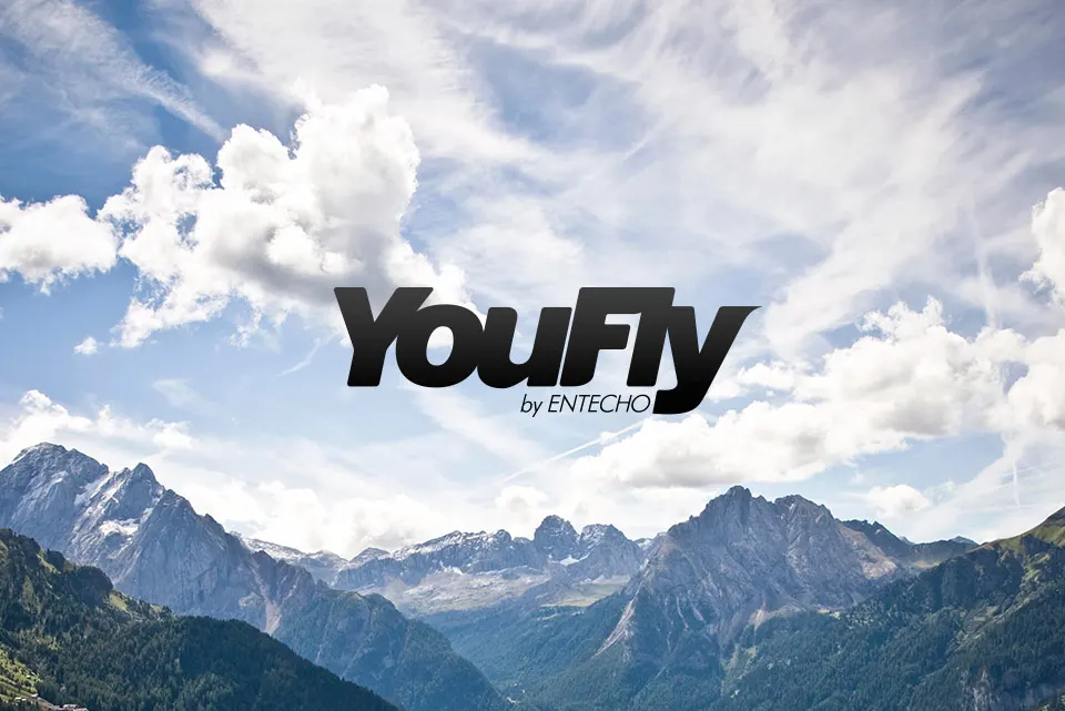 Logo, identitet og web YouFly Entecho